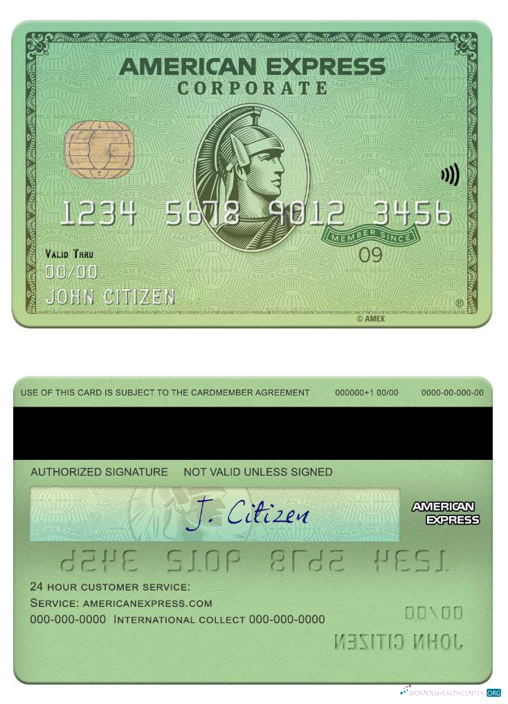 Download USA California Varo bank amex green card Photoshop template